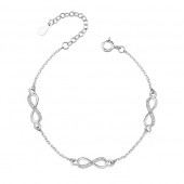 Bratara infinit argint si pietre DiAmanti Z1534B1-DIA